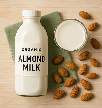 organic almond milk